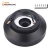 Support de volant de voiture de course en aluminium noir Adaptateur de moyeu court Kit de libération rapide Pour BMW E30 E30H 318/325/528/M3/M5 1984-1990