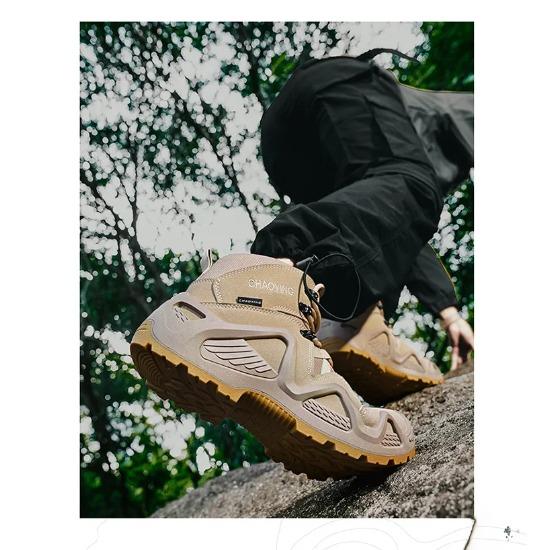 Climbing Hiking Shoes Ankle Men Outdoor Boots Men Tactical Boots Army Mens Military Desert Waterproof Work Safety