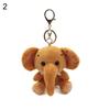 Mini Elephant Plush Stuffed Doll Pendant Keychain Key Chain Holder Bag