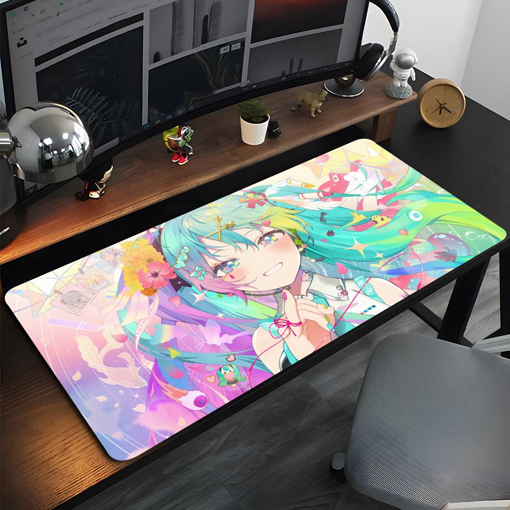 H-Hatsune Cute M-Mikus Mouse Pad High Quality Natural Rubber Mouse Pad The Most Professional Washable Laptop Mouse Pad
