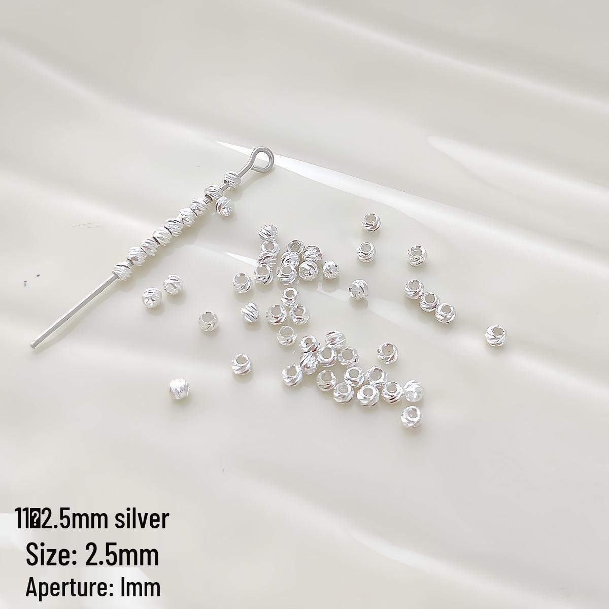 

18K Gold-Filled Cross-Cut Round Spacer Beads for DIY Jewelry Necklace and Bracelet Making.