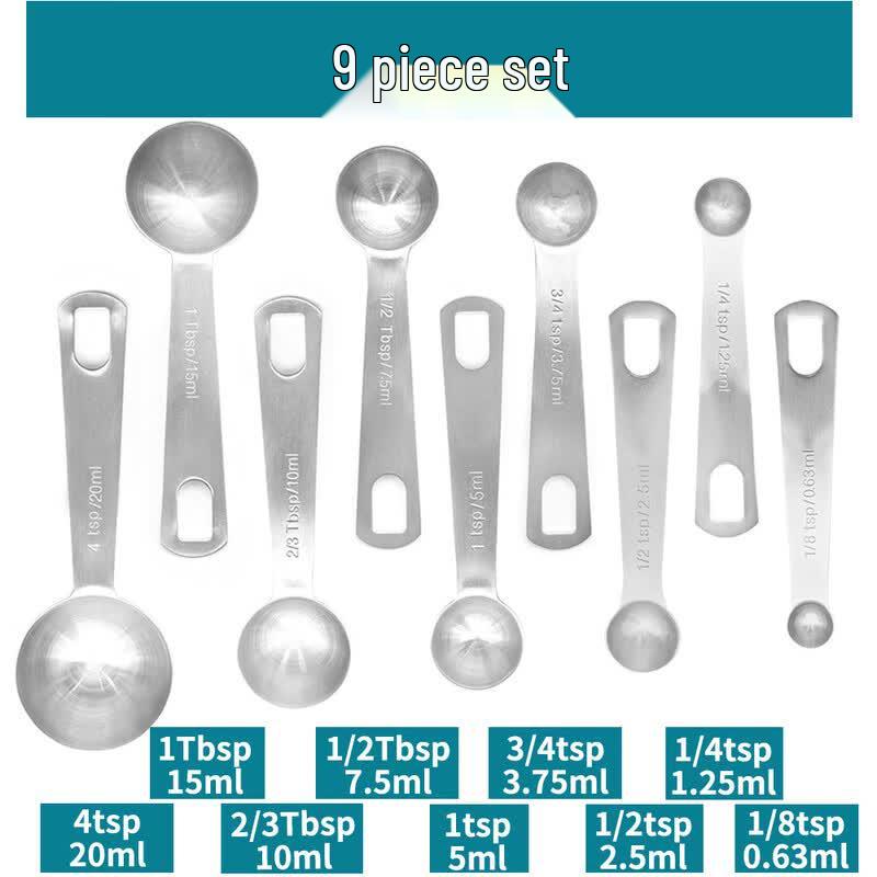 

MDNG 9-Piece Stainless Steel Measuring Spoon Set