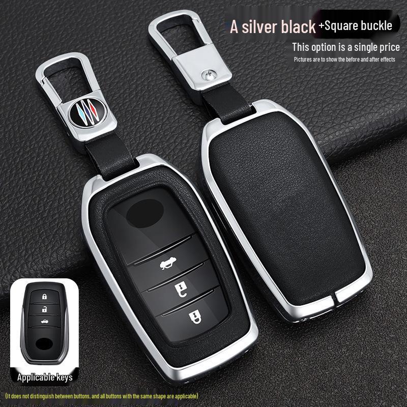 Toyota RAV4 Smart Key Zinc Alloy Leather Protective Case