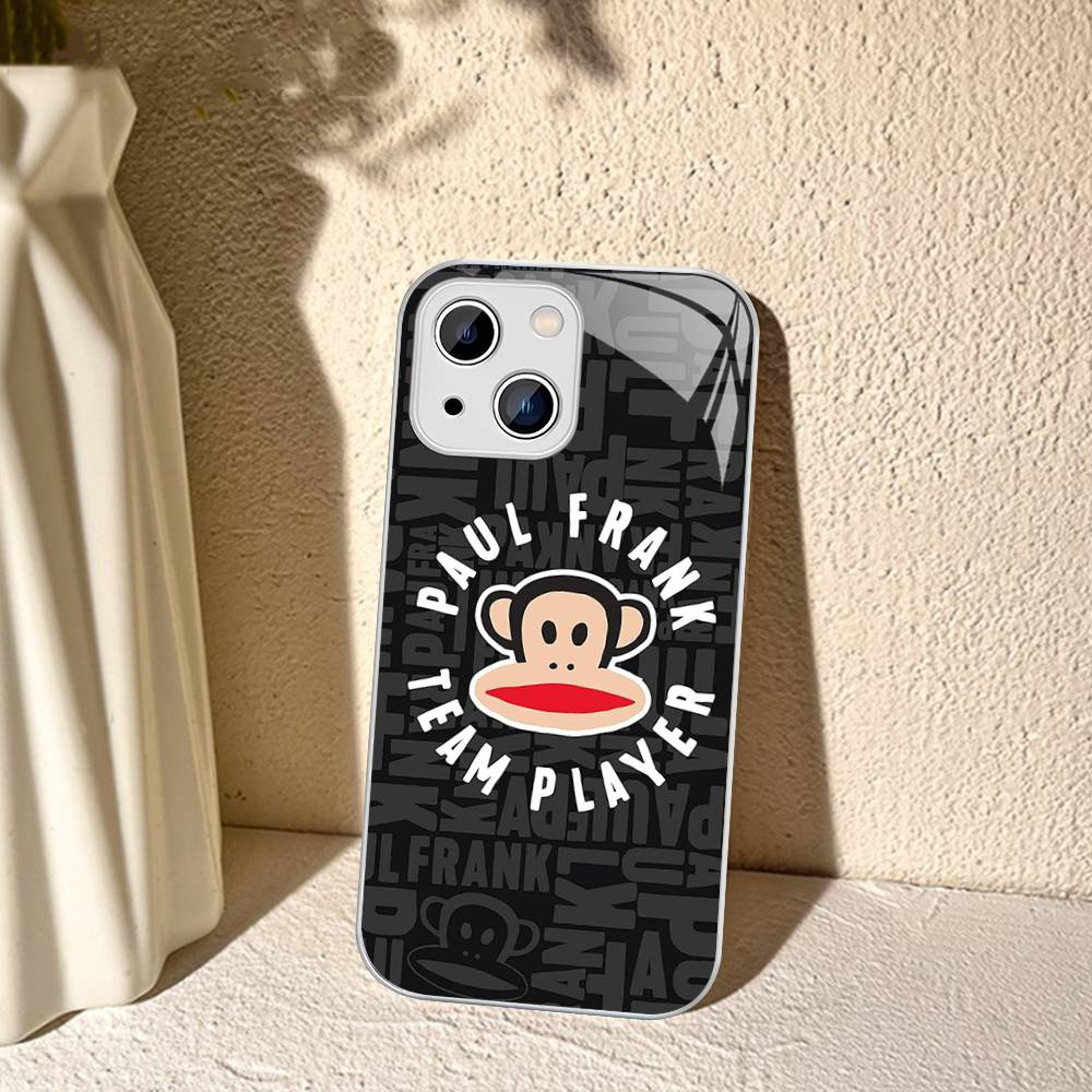 Famous Luxurious P-Paul F-Frank For IPhone 14 13 12 Mini 11 Pro XS Max X XR 14 Plus Tempered Glass Cover