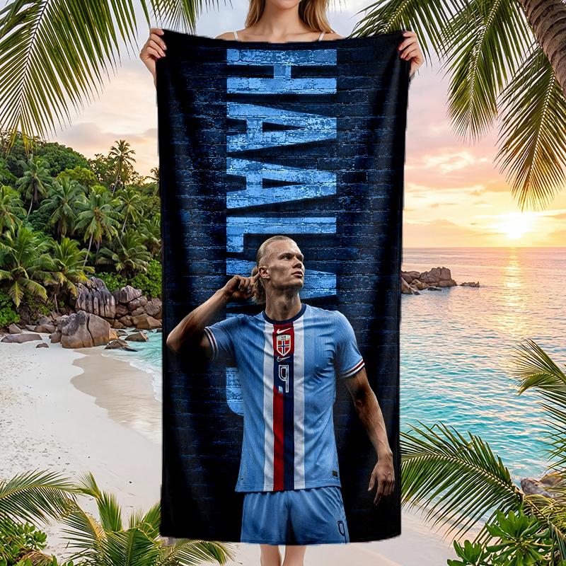 Haaland Fashion Beach Towel: Ideal for Summer Adventures Soft, absorbent and quick drying suitable for swimming and bathing