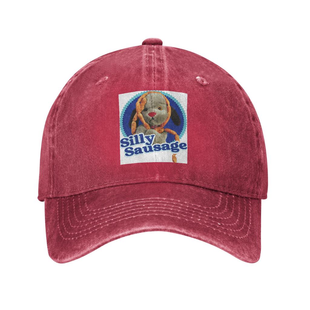 Sooty Sweep Silly Sausage Baseball Caps Washed Denim Hats Adjustable Casquette Hip Hop Baseball Cowboy Hat for Unisex