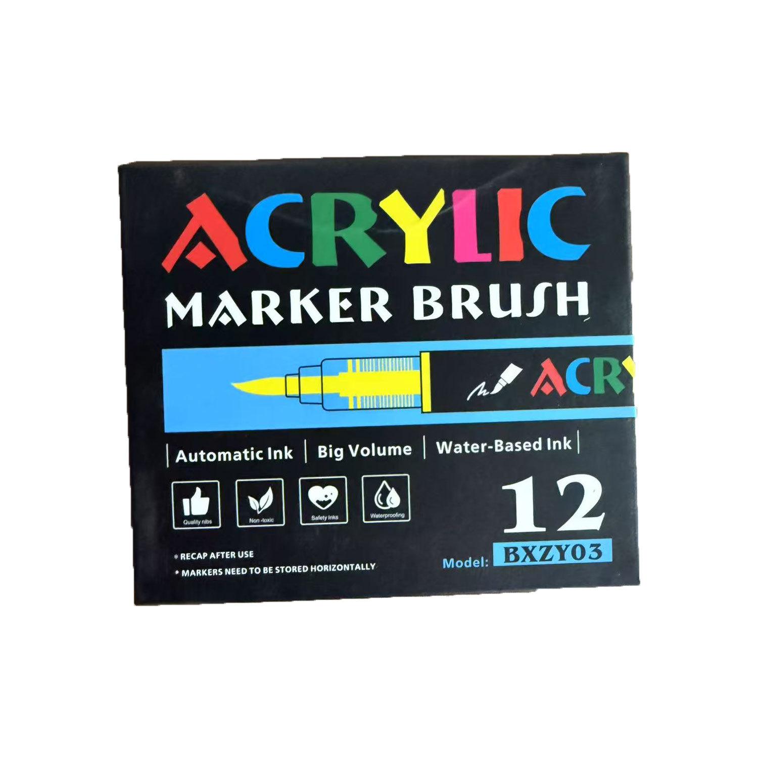 

Детский многослойный водостойкий жидкий акриловый маркер - Непрозрачный, на водной основе, хлопковый стержень