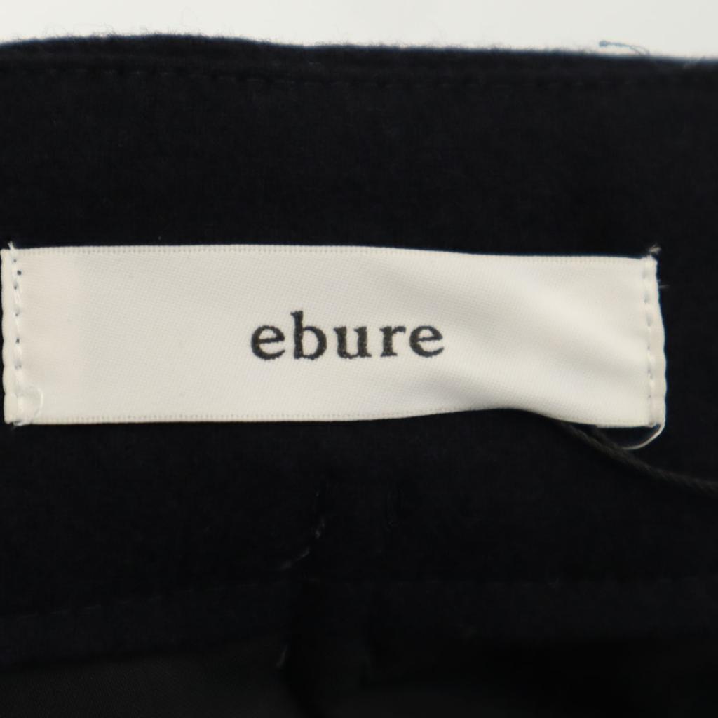 Unused Ebure Made In Japan High Waist Wide Pants 38 Navy Women Used