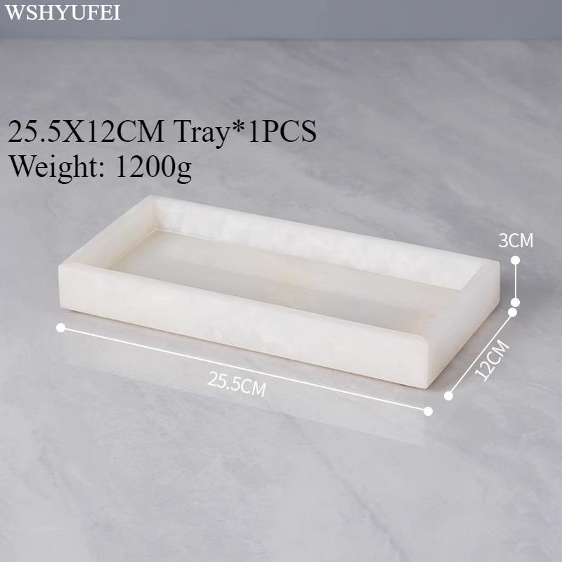 Light Luxury White Jade Stone Home Bathroom Wash Suit Bathroom Supplies Brush Tooth Cup Soap Bottle Soap Dish Toothbrush Holder