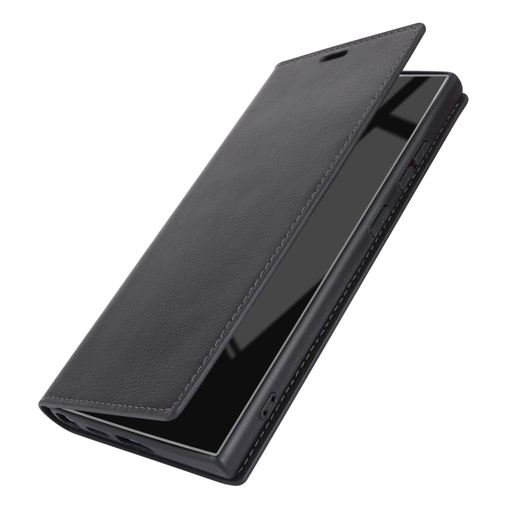 For Samsung Galaxy S24 Ultra Case Crazy Horse Texture Split Leather Phone Cover