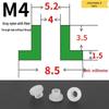 T-förmige Nylon-Dichtungsscheibe M3-M35 Gewinde Isolierabstandshalter