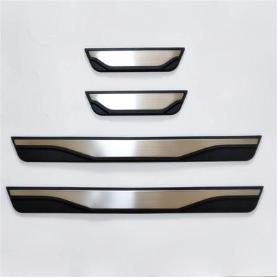 For Hyundai Solaris Accent 2010- Door Sill Entry Guards Cover Trim Stainless Kick Pedal Scuff Plate Stickers Car Accessories