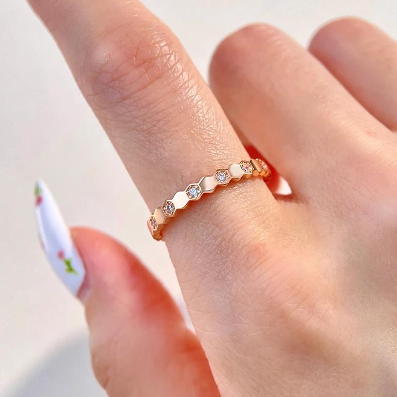 925 Sterling Silver Zircon Vintage Geometric Shape Rings For Women Gift Match Daily Party High Quality Fine Jewelry Accessories