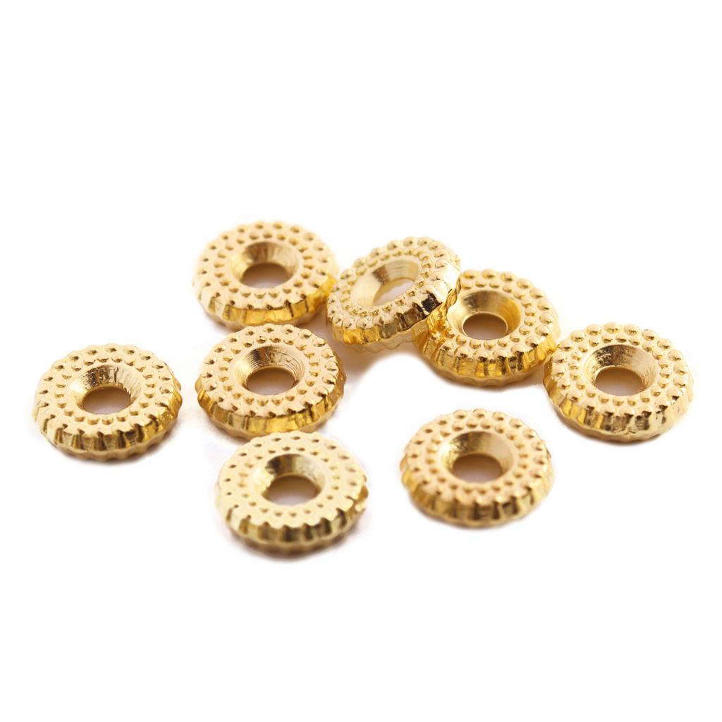 200Pcs CCB Spacer Beads 5.7/7.8mm Round Large Hole Wheel Beads for DIY Bracelet Necklace Jewelry Charms Making Findings Wholesal