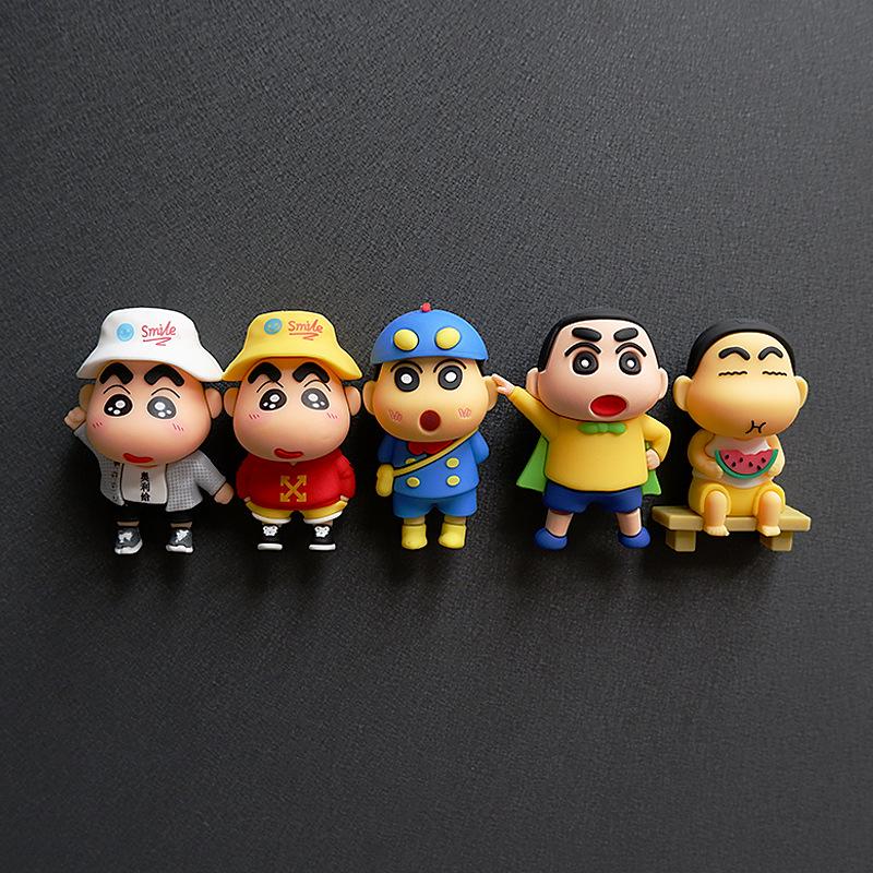 2025 Crayon Shin-chan 3D Cartoon Anime Refrigerator Magnet