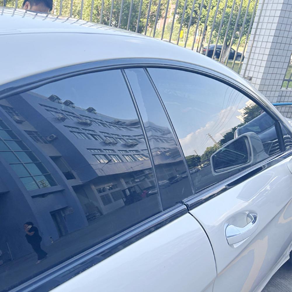 Ornamente de geam negru mat/lucios pentru dezcromare pentru Mercedes Benz CLS W218 2012-17