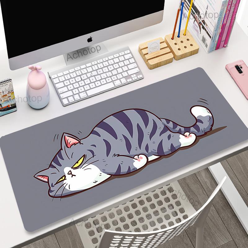 Kawaii Cat Gaming Mouse Pad x Deskpad XXL Large Desk Mat Keyboard Pad Surface for Computer Mousepad Gamer Computer Mat Rug