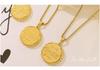 Gold-Plated Clavicle Chain Necklace with European Letter Bottle Cap Pendant