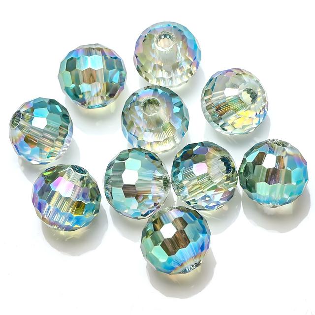 AAA 96 boule à facettes perle 14mm 10 pièces breloques perles de verre fabrication de bijoux bricolage artisanat en cristal perles pour la décoration