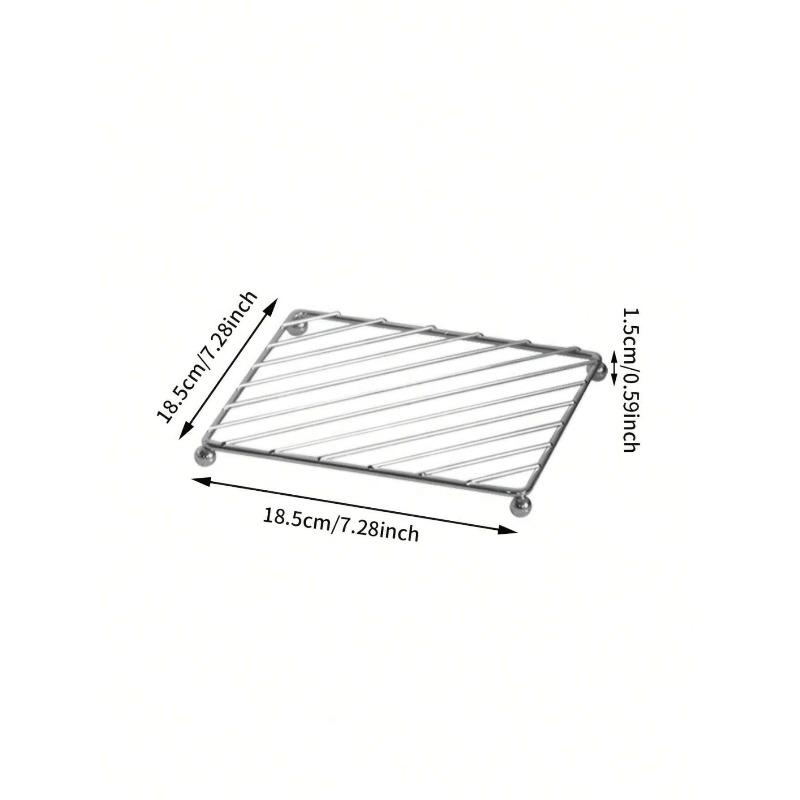 1pc Square Heat Insulation Pad, Heat Resistant Kitchen Table Mat, Coaster, Placemat, Christmas Gift
