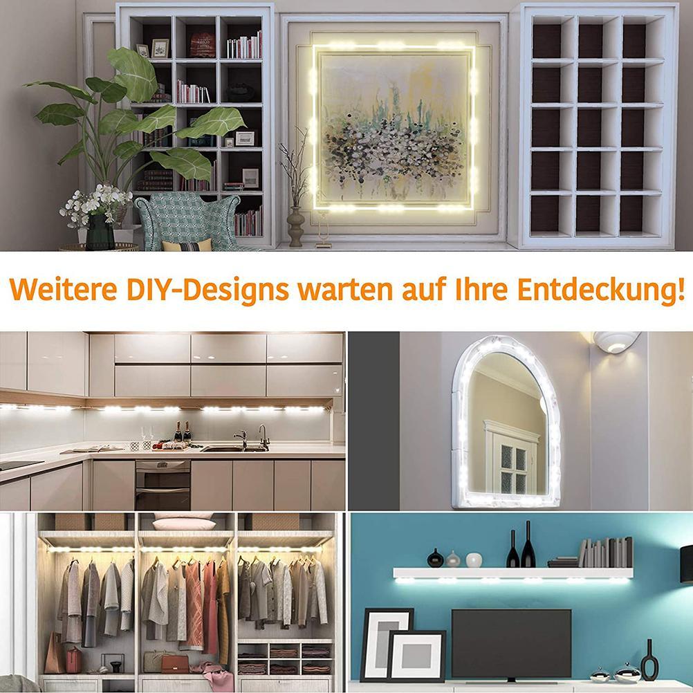 LED Mirror Light Dimmable Mirror Lighting with 45 Leds DIY Make Up Light for Dressing Table USB