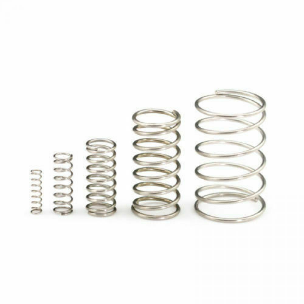 10PCS 0.8mm Compression Spring 304 Stainless Steel Compression Small Spring All Sizes 10-50MM Length