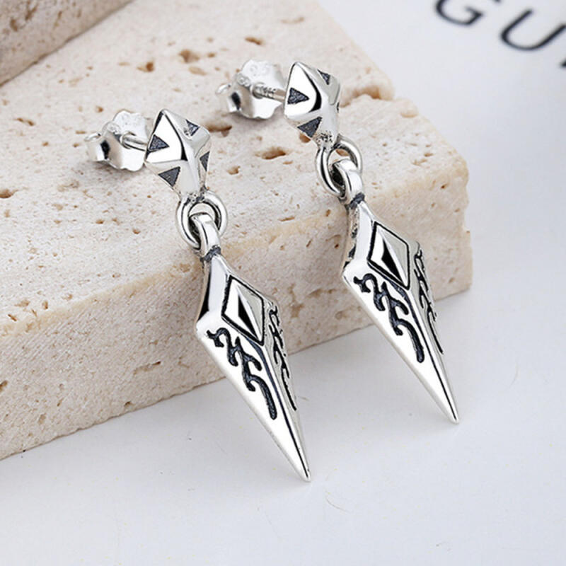 

925 Silver 925 Earrings Bohemian E048 Sterling Silver