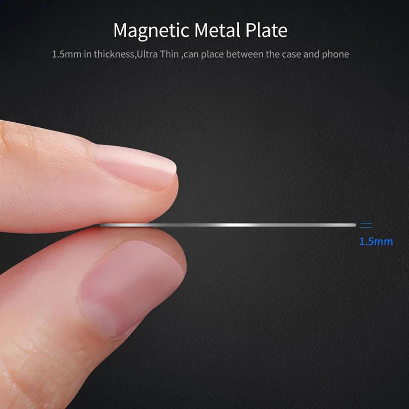 Magnetic Disk Phone Stand Magnet Metal Plate for Magsafe Car Cellphone Holder Iron Sheet in Car Support Plates for iPhone Xiaomi