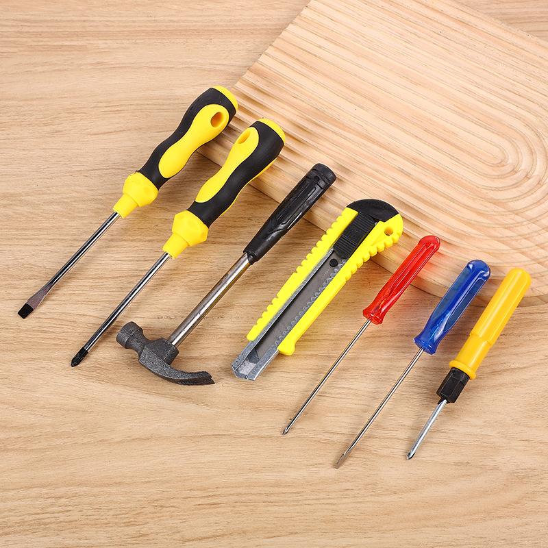 7SET New Multifunctional Manual Tool Screwdriver Convenient Maintenance Tool Hammer Art Knife Multi-purpose