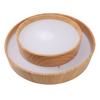 Flush Mount Ceiling Light Wood Grain Round 3000K to 6000K Adjustable Ceiling Lights for Hallway