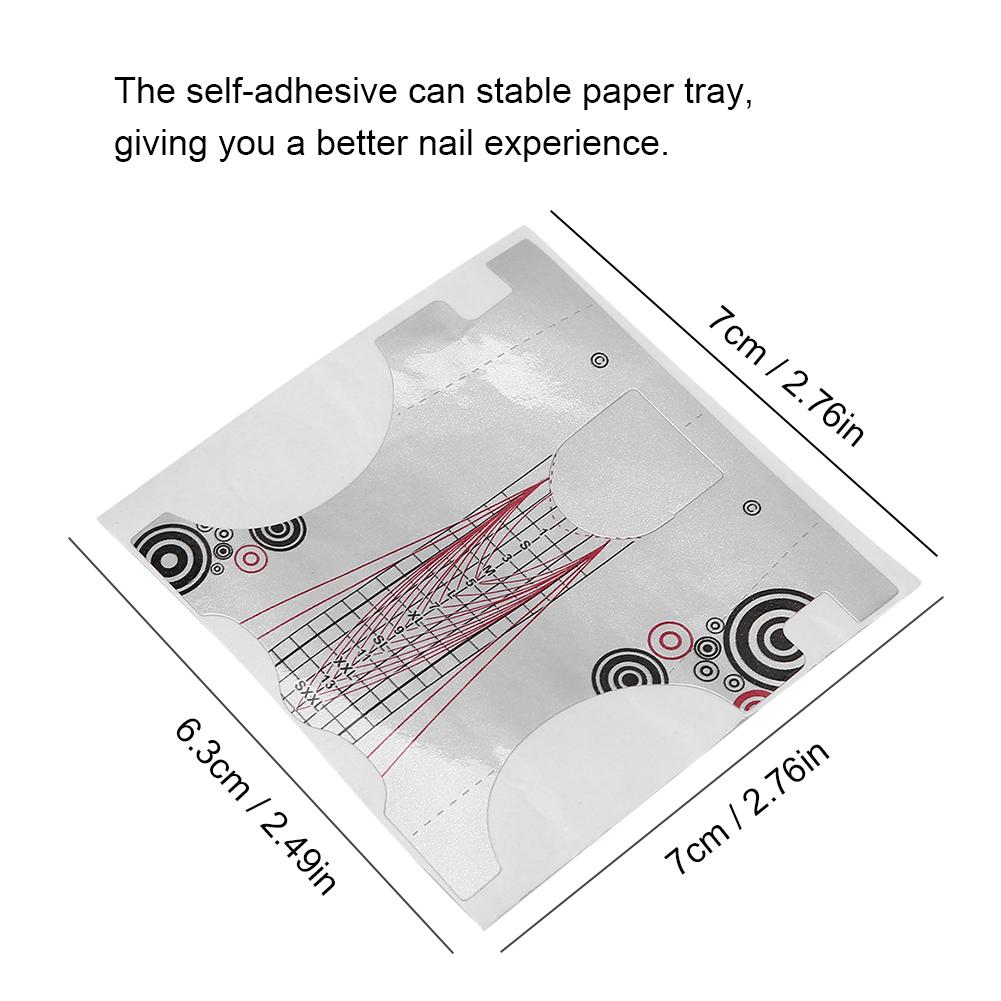 500pcs Nail Extension Sticker Self Adhesive Nail Art Form Decoration Acrylic Nail Art Tool