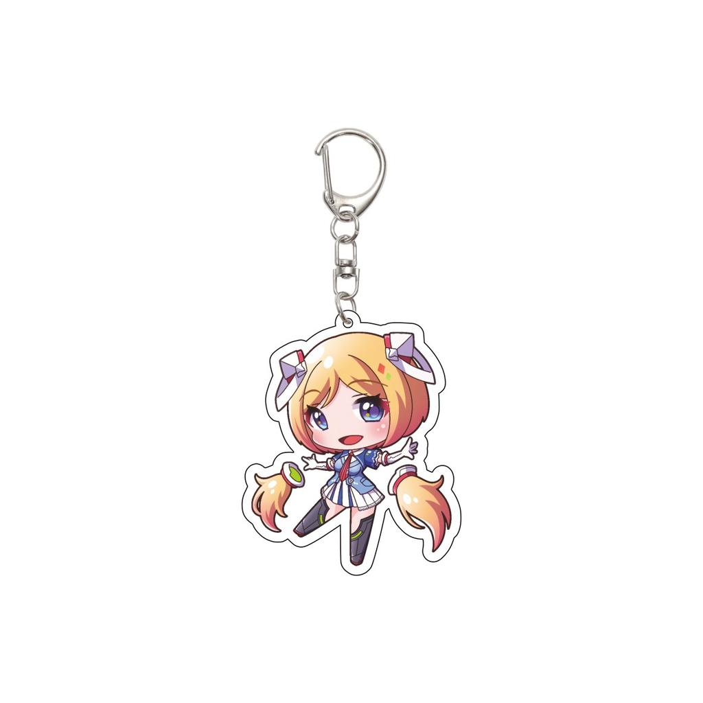 55MM Anime Hololive Keychain Hoshimati Suisei/Natsuiro Matsuri/Akai Haato Key Chain Acrylic Model Plate Christmas Gifts