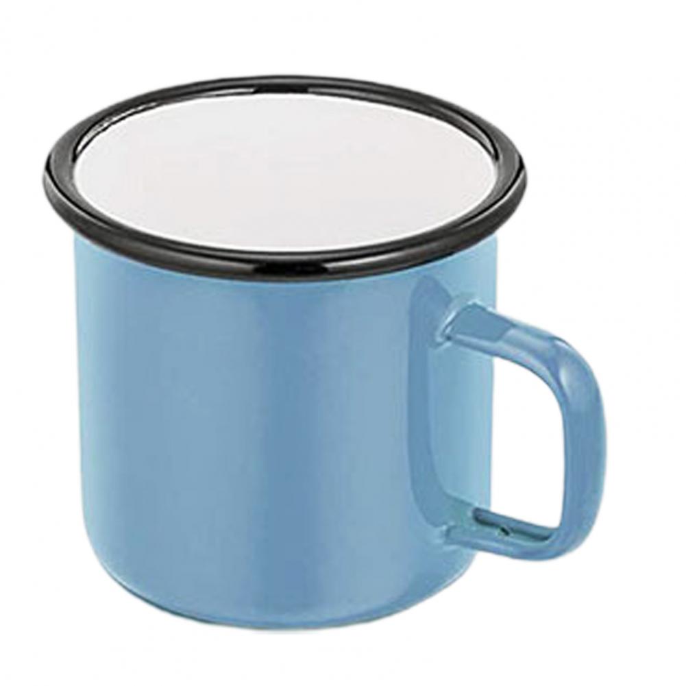 350ml Emaille-Wasserbecher Zuverlässig Runde Kante Metall Stabil Rostfrei Milchkaffeebecher für Zuhause