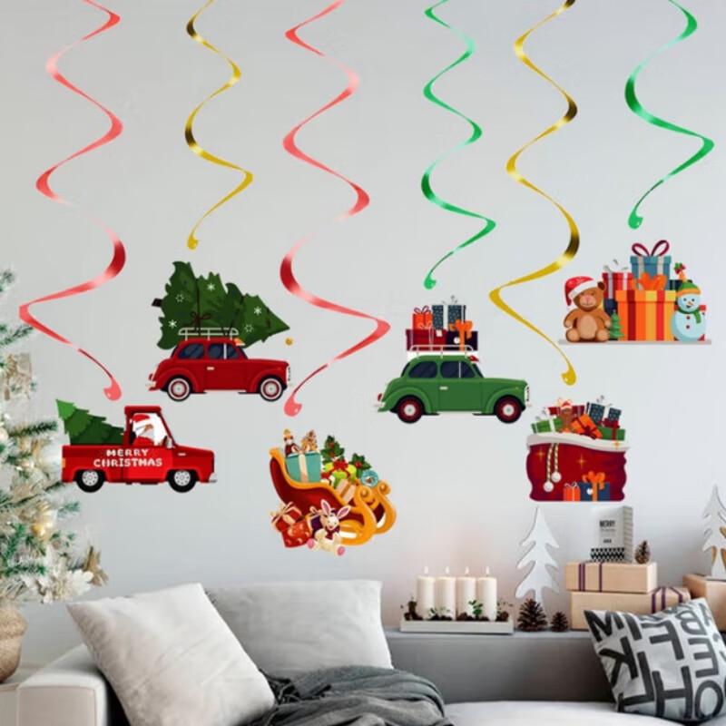 Christmas Cartoon Faceless Spiral Ornaments