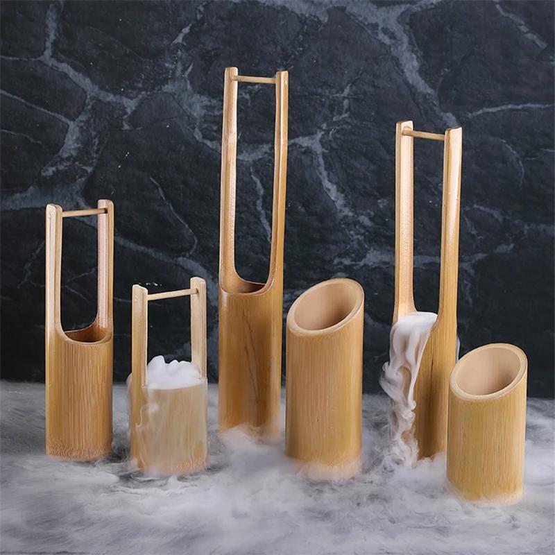Tattoo ornament Sushi ornaments Dry ice bamboo tube Dry ice jug Seafood plate Postural platter Small bamboo bucket onigiri bento