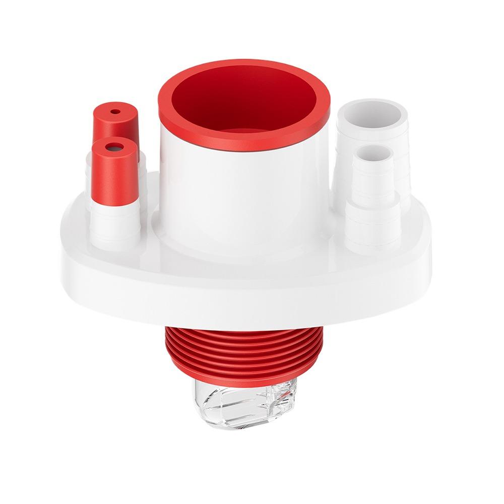 

Plastic Kitchen Pipe Connector Odor-Proof 5 in 1 Drainpipe Connector Sealing Multi-Functional Water Separator Adapter білий