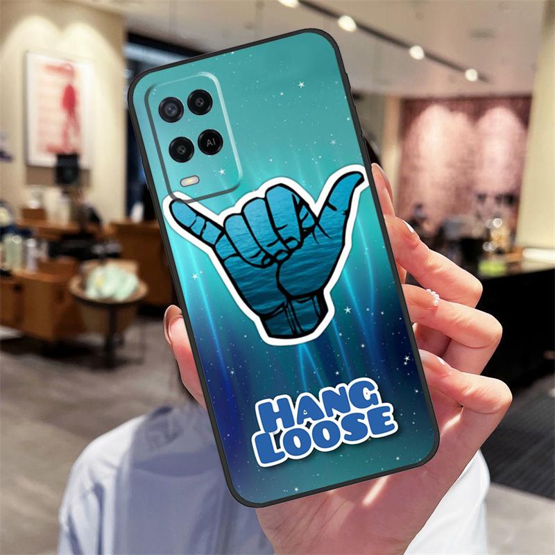 Surfer Surf Hang Loose Case For Oppo A17 A77 A80 A40 A60 A98 A78 A18 A38 A58 A16 A76 A96 A74 A94 A54 A57S A15 Cover