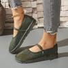 Fashion Women Sneakers Elegant Ethnic Style Loafers Flat Mary Jane Shoes for Women Retro Comfortable Leather Stitching Sneakers Women