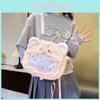 Cartoon Pink Pig Plush Bags Ergonomic Design Amples Storage Leisures School