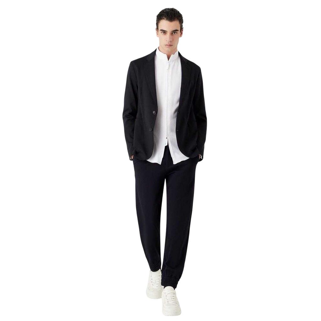 Emporio Armani Camisa Masculina Lisa de Algodão