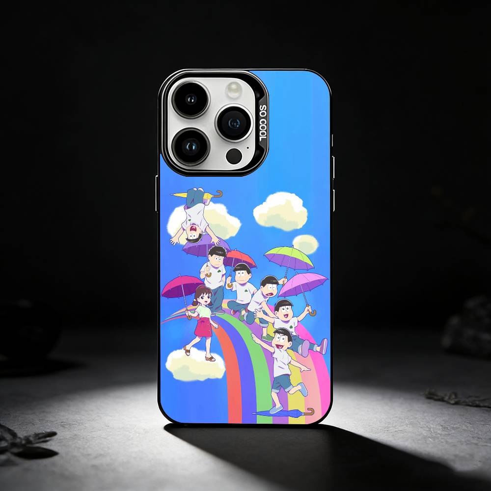 O-Osomatsu S-San Phone Case For iPhone 17,16,15,14,13,12,11 Plus,Pro Max,XS,Colored Silver Phone Case