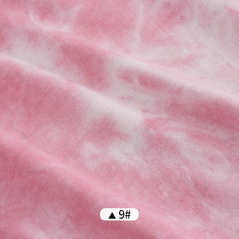Breathable Tie Dye Fabric Casual Colorful Teens Korean Style Homewear Cloth Sewing Streetwear Decoration Vintage Fashion Chic