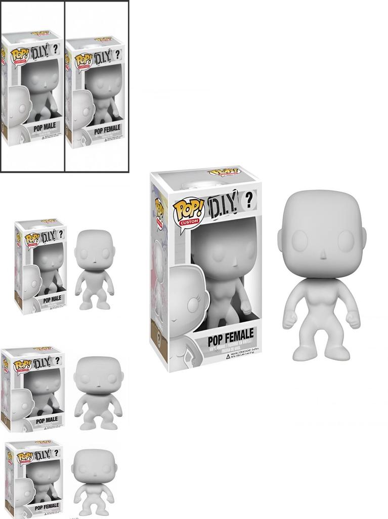 3.93-4.72 Inches Tall Pop Diy Male Female Figures For Custom Designs