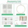 Embroidery Starter Kit for Adult Beginners Hand-made Full Cross Stitch Kit with Pattern and Instructions DIY Needlework Crafts