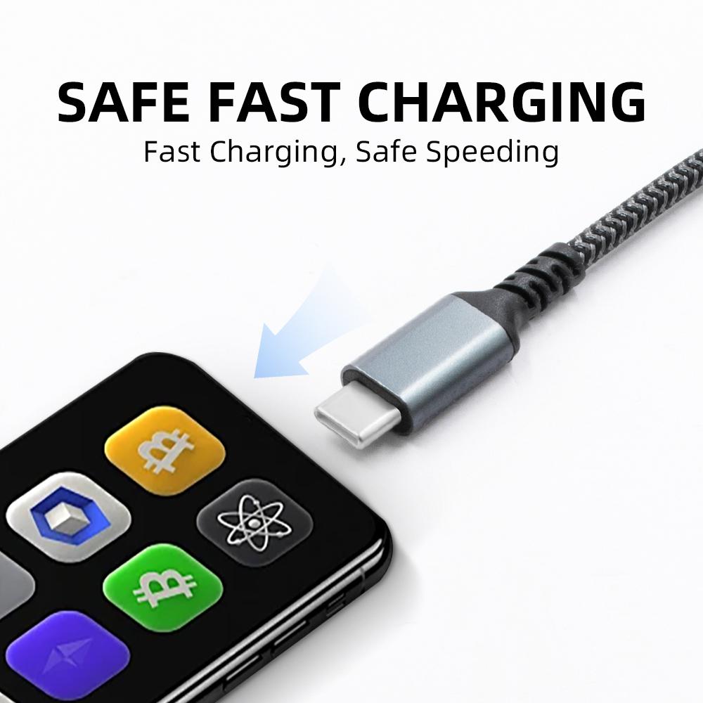 1M 2M 60W Braided Charger Cable Type C to Type C for iphone 15 16 USB 3.0 Fast Charging Data Cable for Iphone 15 Pro USB C Cable