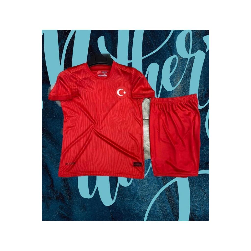 Red Trkiye National Team 2023-2024 Kids Jersey Shorts Socks Gift
