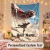 Custom Personalized Tapestry,Attack on Titan Print Custom Name Text Wall Art Hanging for Bedroom