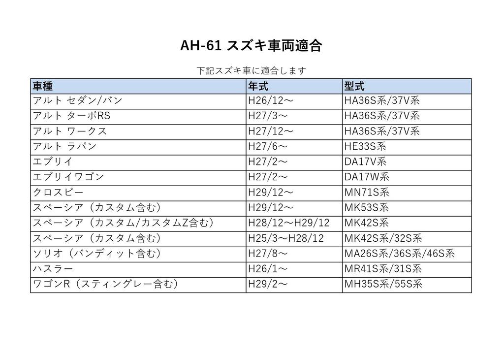 Street Kenwood Navi Suzuki Vehicle Mounting Harness Sterimo Compatible Mr.PLUS AH-61