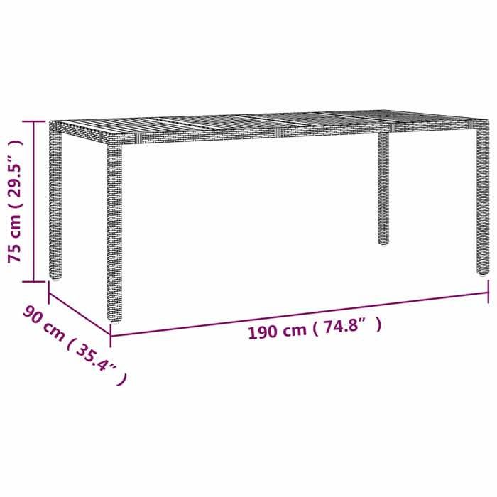 VidaXL Garden Bistro Set 9 Pcs Grey Cushions Poly Rattan 3277027