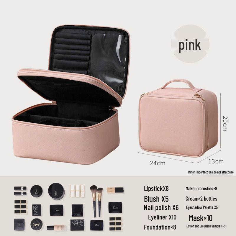 

Macaron PU Waterproof Large Capacity Dorm Cosmetic Bag